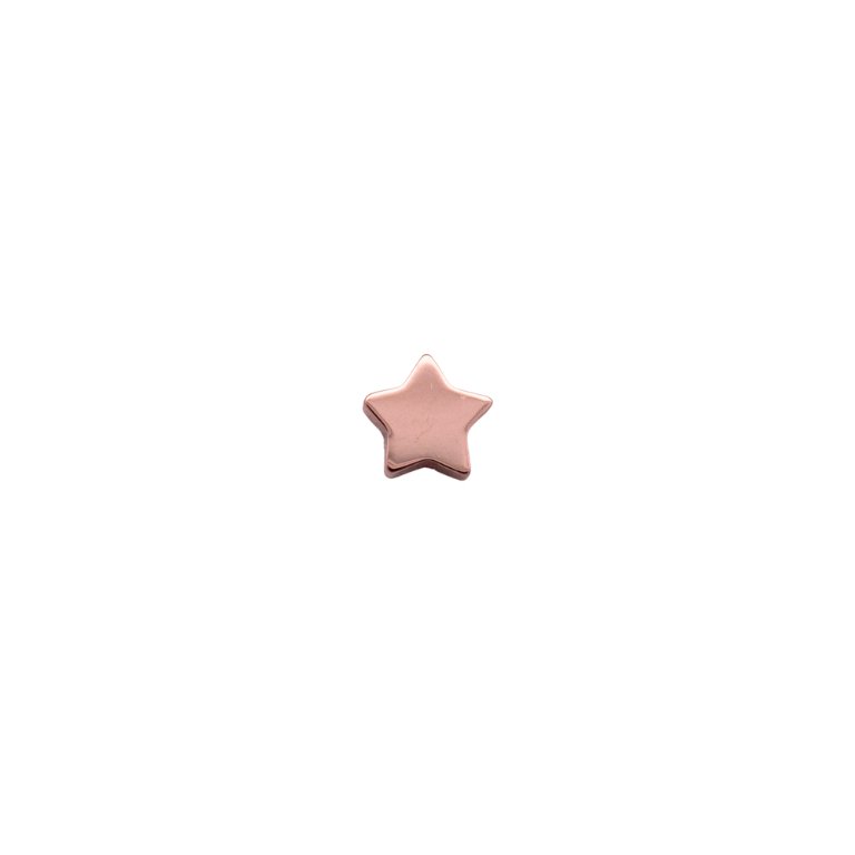 Rose Gold Threadless Tops Star Earring Top The Curated Lobeconchfaux rookflat