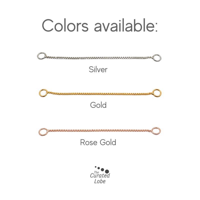 Rose Gold Box Chain Extender - Box Chain Extender - The Curated Lobe