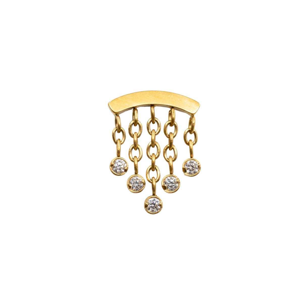 Yellow Gold Threadless Tops Crystal Chandelier Floating Helix Top The Curated Lobecartilagefloatingfloating helix