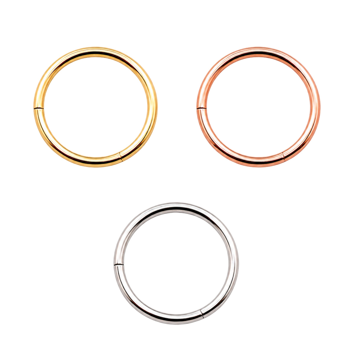 18 Gauge Plain 14k Clicker Hoop