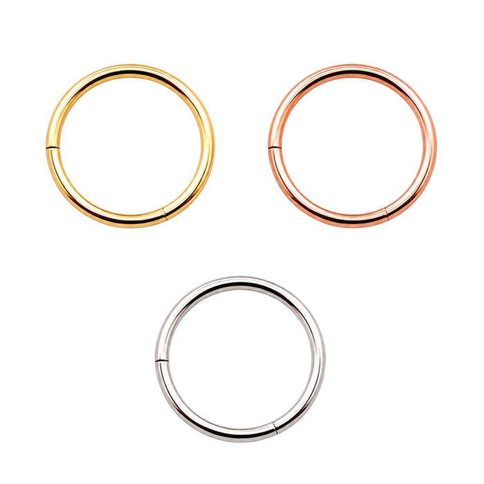 18 Gauge Plain 14k Clicker Hoop