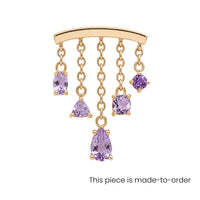 Amethyst Multi-Cut Chandelier Earring