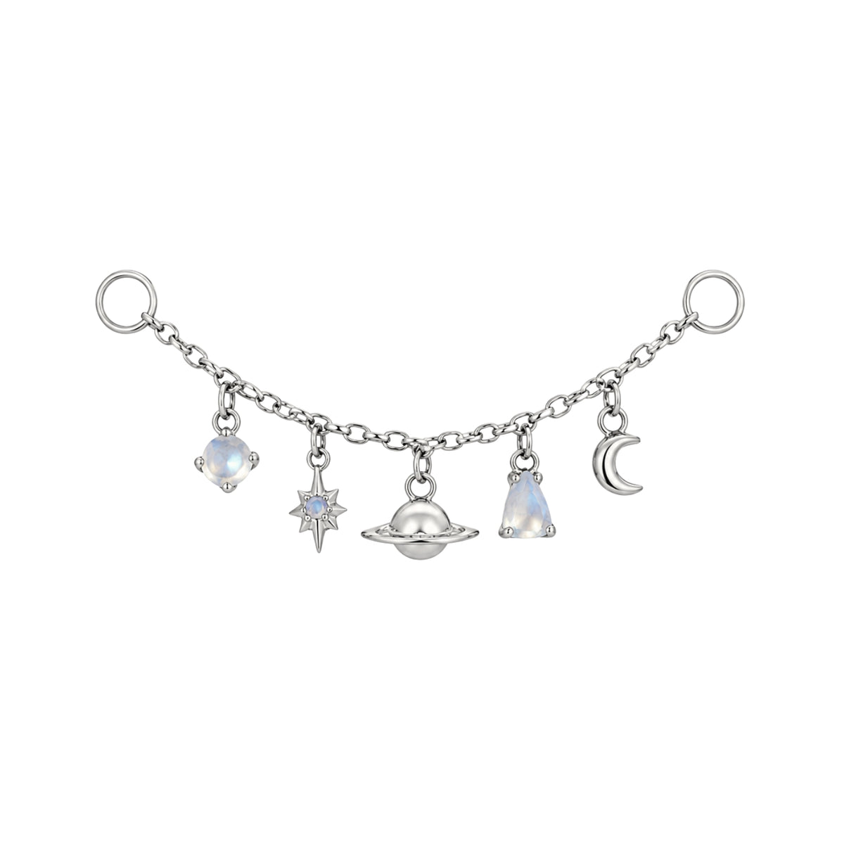 Moonstone Celestial Chain Connector