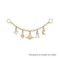 Moonstone Celestial Chain Connector