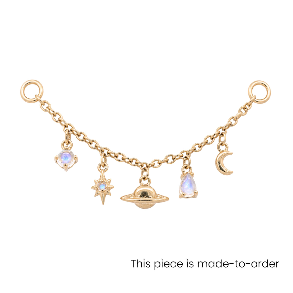 Moonstone Celestial Chain Connector