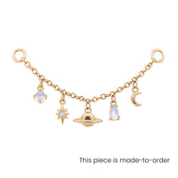 Moonstone Celestial Chain Connector