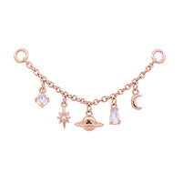 Moonstone Celestial Chain Connector