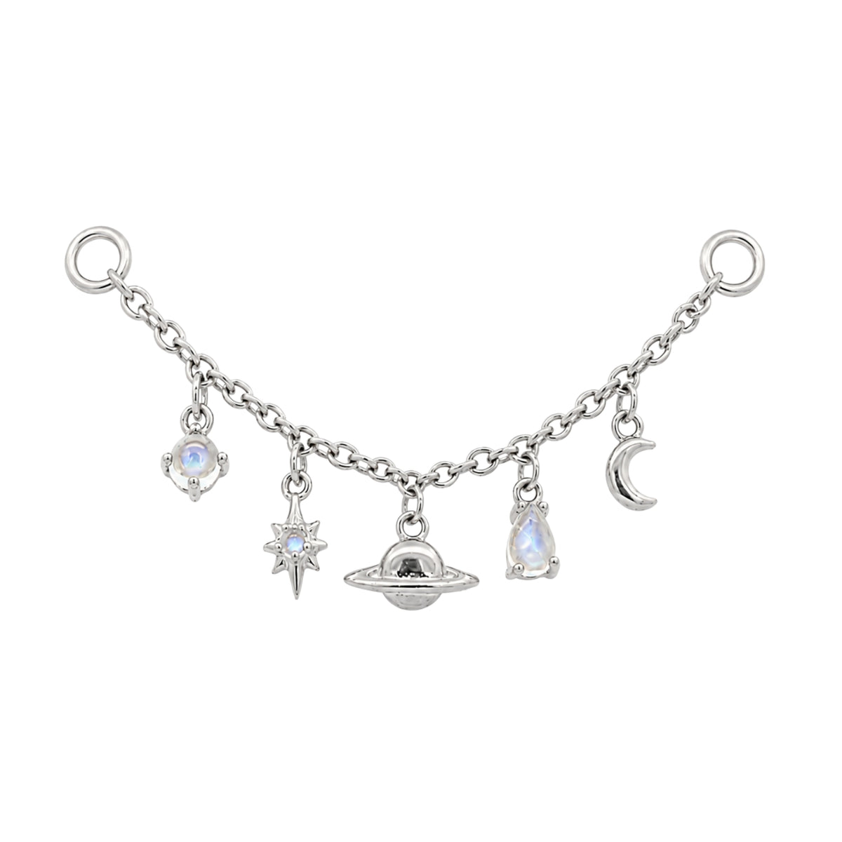 Moonstone Celestial Chain Connector