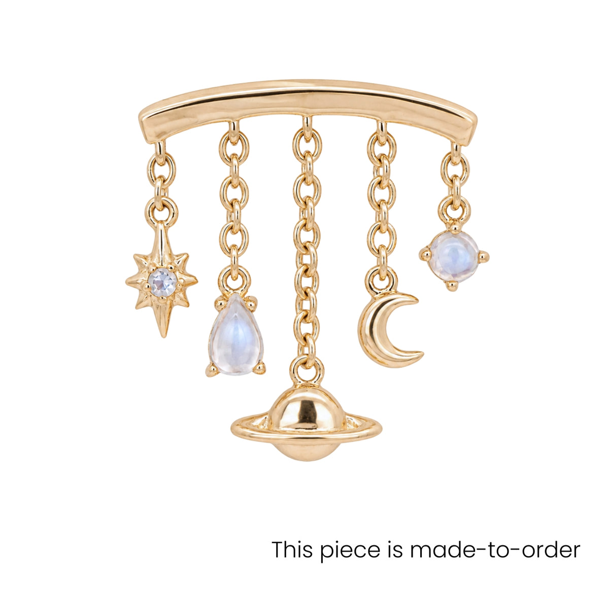 Moonstone Celestial Earring