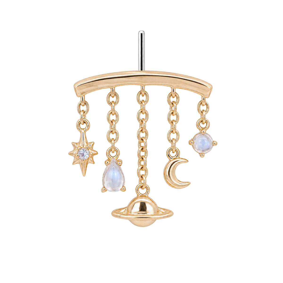 Moonstone Celestial Earring