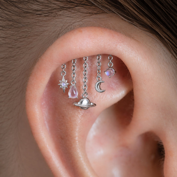 Moonstone Celestial Earring