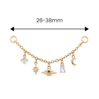 Moonstone Celestial Chain Connector