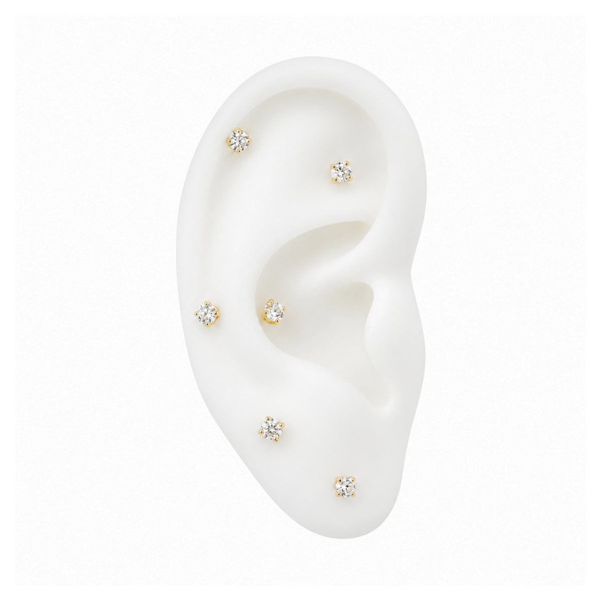 Claw-set Crystal Earring