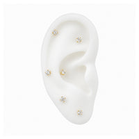 Claw-set Crystal Earring
