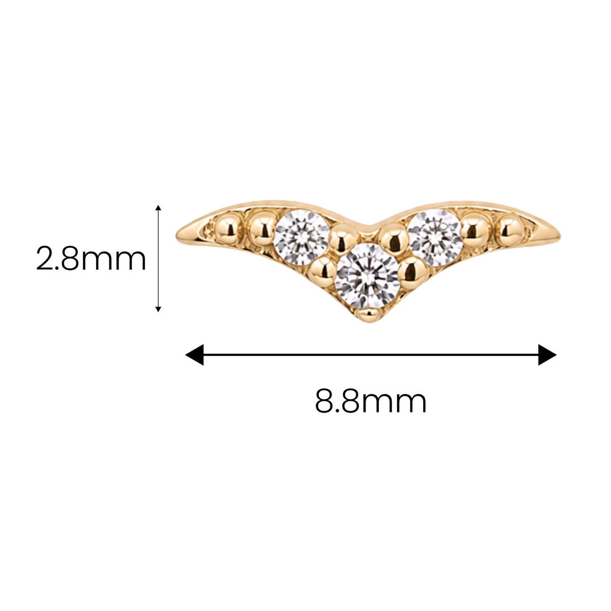 Crystal Bird Earring