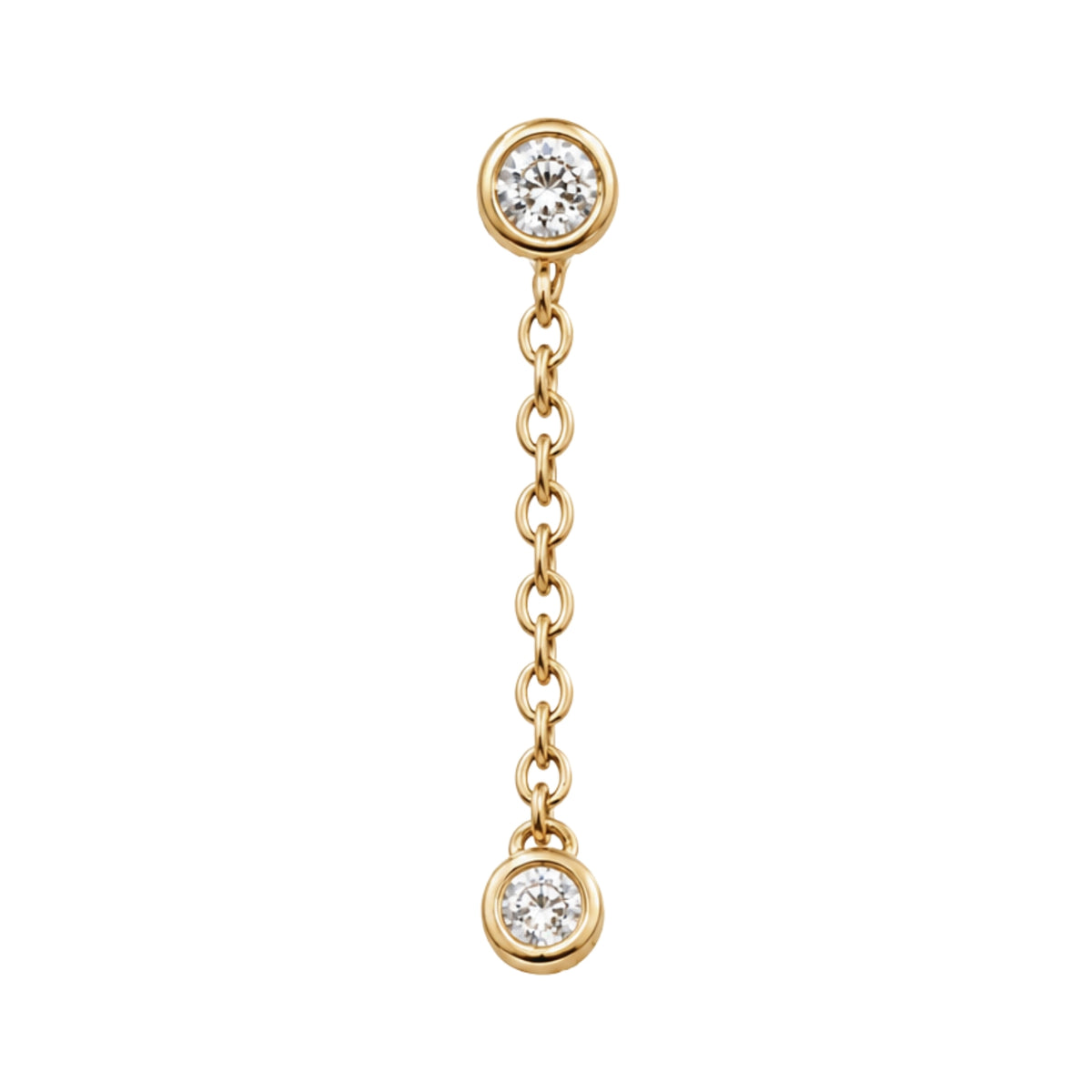 Round Swarovski Crystal Dangle Earring