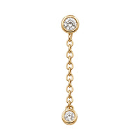 Round Swarovski Crystal Dangle Earring