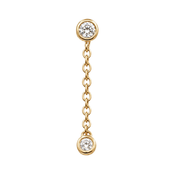Round Swarovski Crystal Dangle Earring