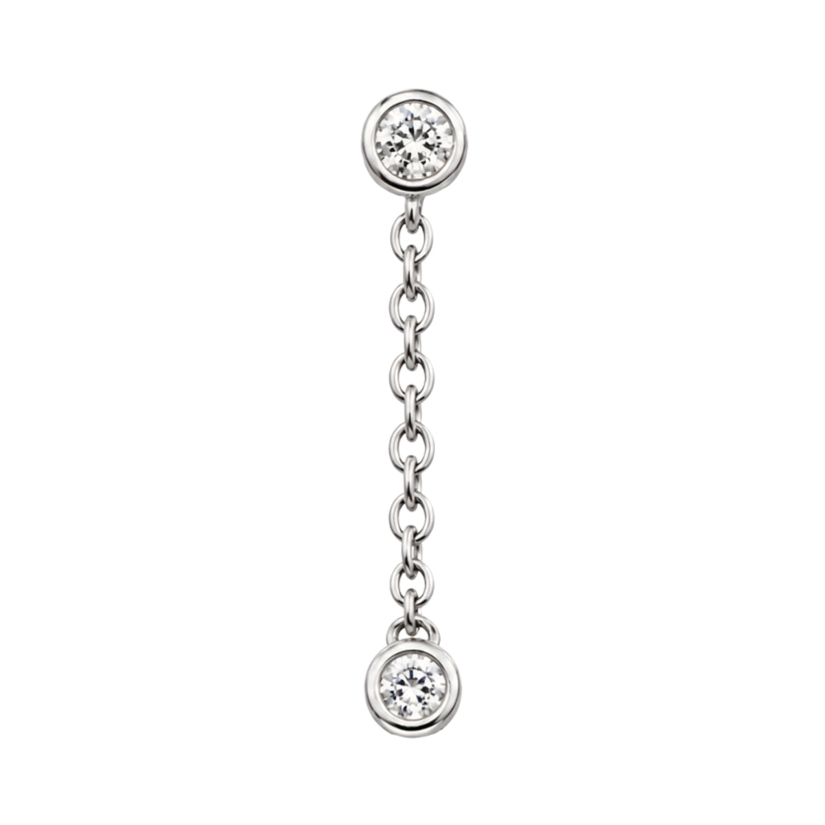 Round Swarovski Crystal Dangle Earring