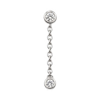 Round Swarovski Crystal Dangle Earring