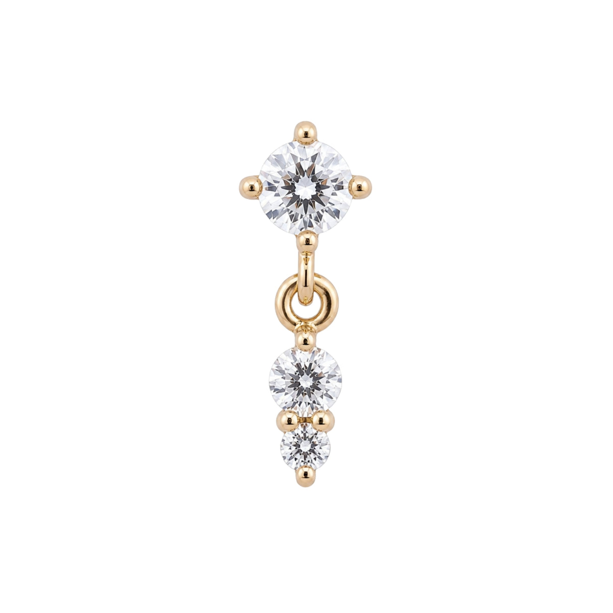 Tiny Crystal Dangle Earring