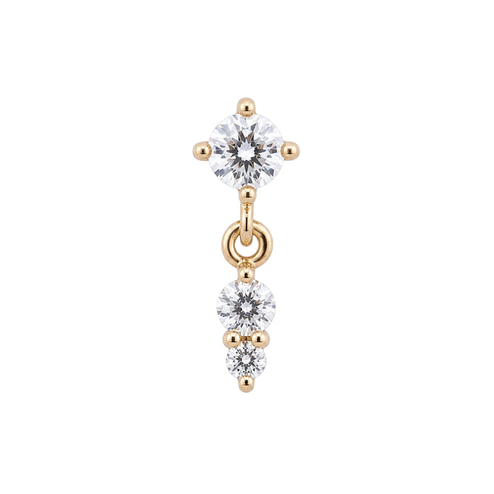 Tiny Crystal Dangle Earring