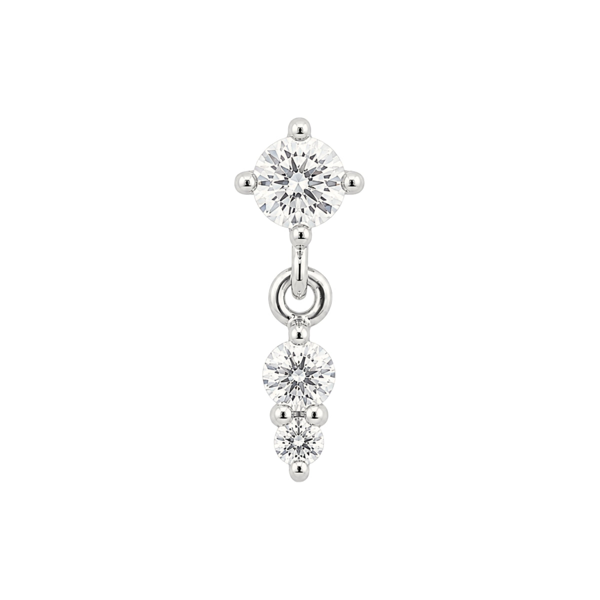 Tiny Crystal Dangle Earring