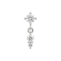 Tiny Crystal Dangle Earring
