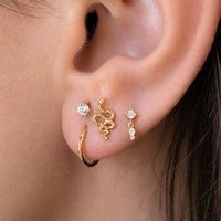 Tiny Crystal Dangle Earring