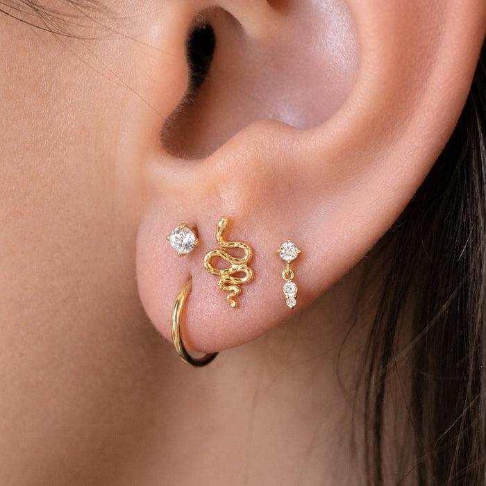 Tiny Crystal Dangle Earring