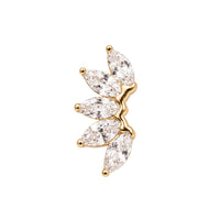 Crystal Fan Earring