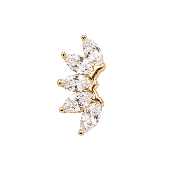 Crystal Fan Earring