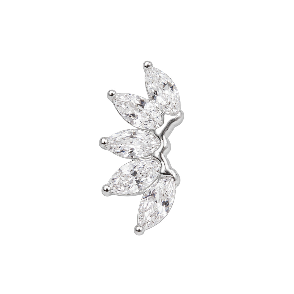 Crystal Fan Earring