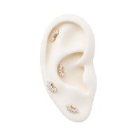 Crystal Fan Earring
