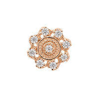 Filigree Crystal Flower Earring