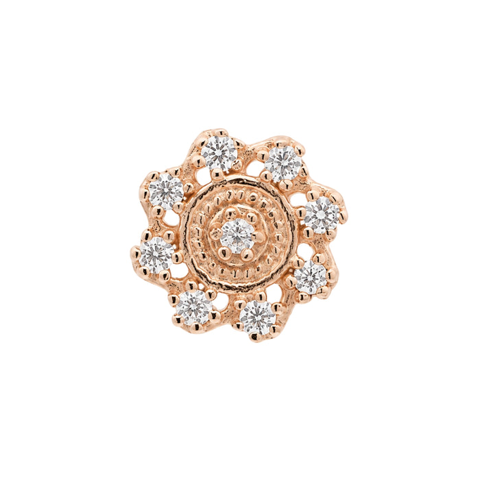 Filigree Crystal Flower Earring