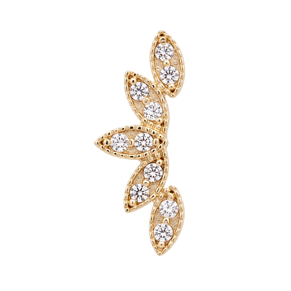Curved Petal Earring