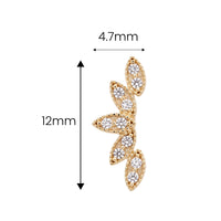 Curved Petal Earring