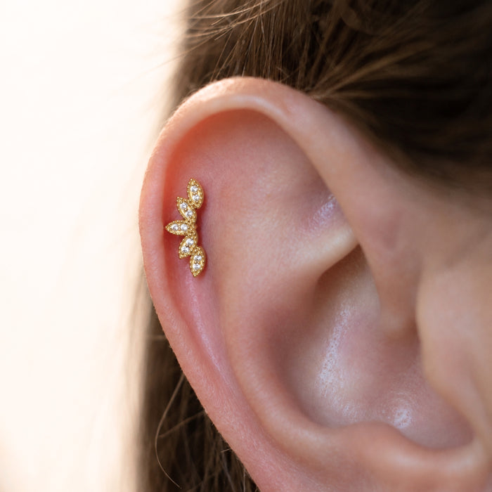 Curved Petal Earring