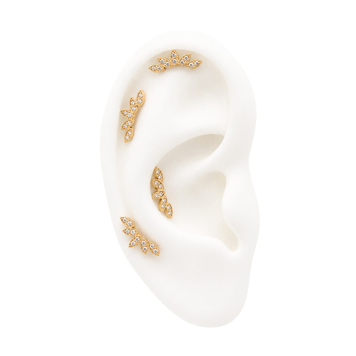 Curved Petal Earring
