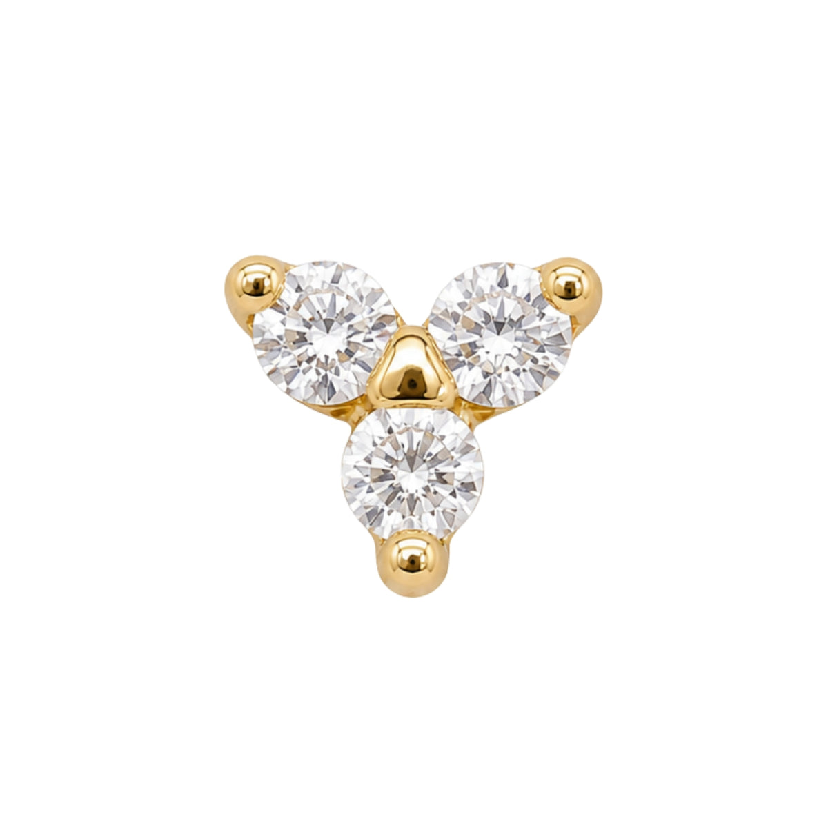 Crystal Trillium Earring