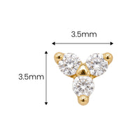Crystal Trillium Earring