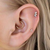 Crystal Trillium Earring