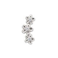 Curved Flower Earring