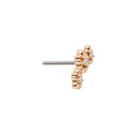 Curved Flower Earring