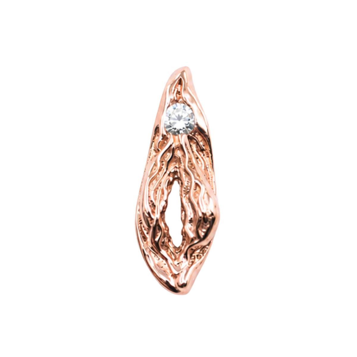 Diamond Vulva Earring