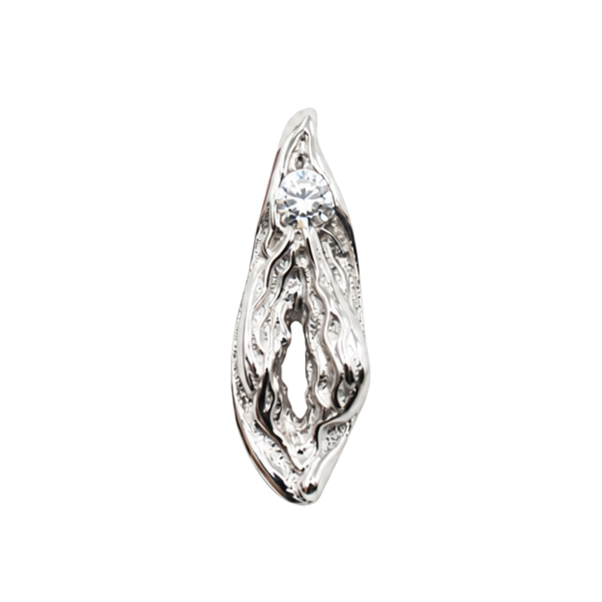 Diamond Vulva Earring