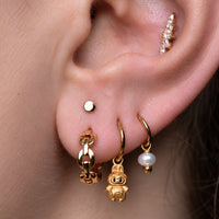 Tiny Disc Earring