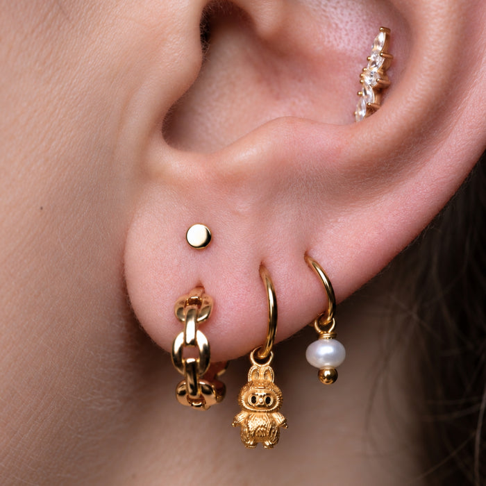 Tiny Disc Earring
