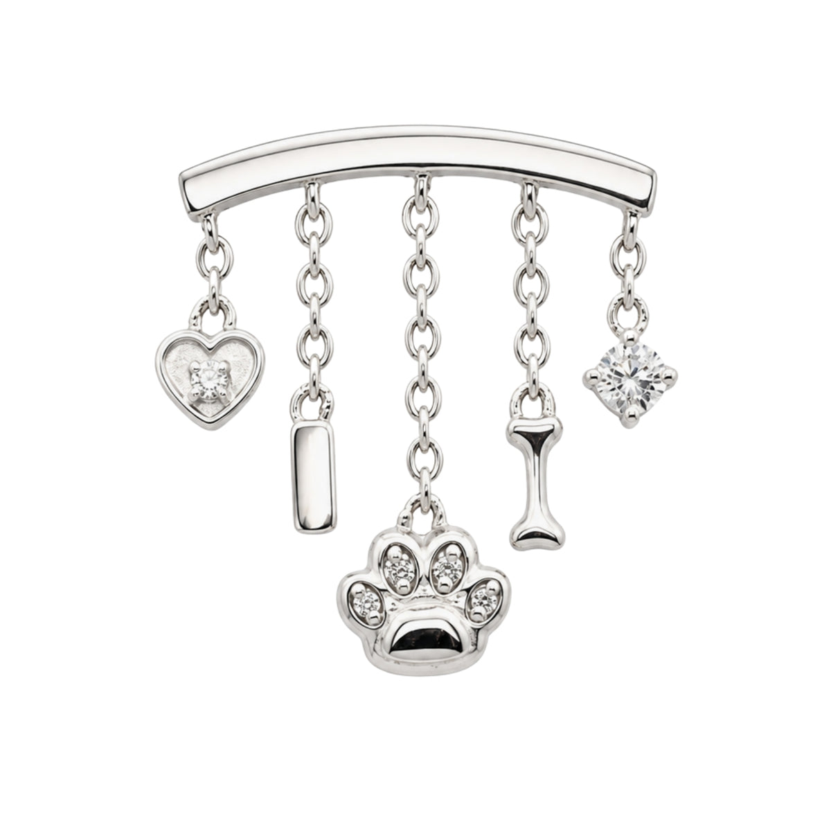Crystal Dog Mama Earring